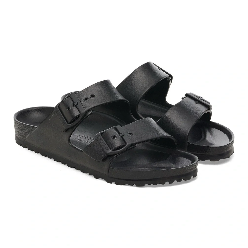 NWOT Birkenstock Arizona Essentials EVA Sandals Medium Width Black Size 8W/6M - Picture 3 of 11